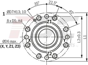 technical illustration-R900912728-Size 32, symbol H2, hydraulically actuated