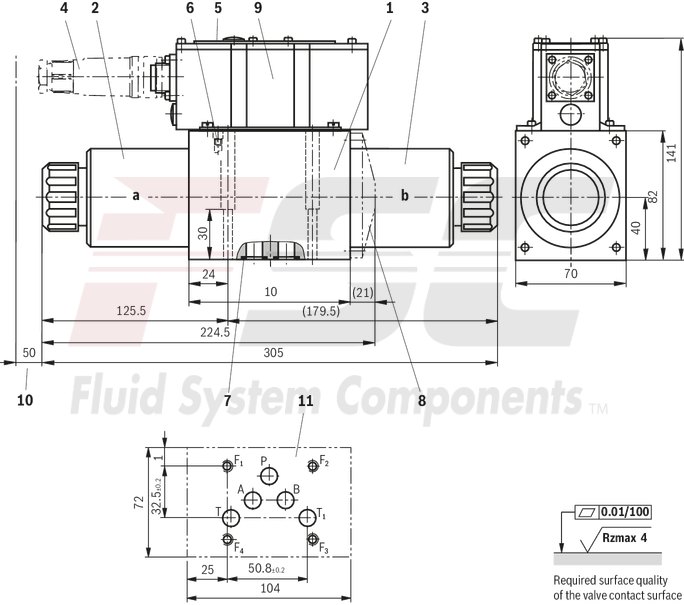 technical illustration-R900909389-Size 6, symbol E, electrical with integrated electronics, 24 V DC