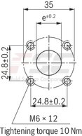 technical illustration-R900984020-Internal gear pump, size 11, pressure 350 bar for industrial applications, open circuit
