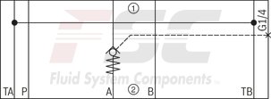 technical illustration-R900407439-Size 10, A1 → A2, B1 → B2, mechanically actuated