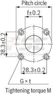 technical illustration-R900984020-Internal gear pump, size 11, pressure 350 bar for industrial applications, open circuit