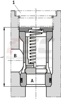 technical illustration-R900345372-Check valve, cartridge design