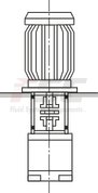 technical illustration-R978045699-Fixed displacement, size 45 cm³, pressure 175 bar, clockwise rotation, 600-1800 rpm, mounting flange SAE-B