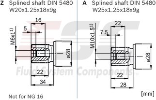 technical illustration-R902161205-Large variety of available nominal sizes allows exact adjustment to the application High power density Very high total efficiency High starting efficiency Working ports SAE flange or thread Optional with integrated pressure relief valve Optional with mounted addifitonal valve: counterbalance valve (BVD/BVE), flushing and boost-pressure valve Bent-axis design

