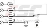 technical illustration-R901102362-200 bar, micro switch with NC contact/NO contact function, device connector DIN EN 175301-803 (large cubic connector)