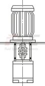 technical illustration-R900984020-Internal gear pump, size 11, pressure 350 bar for industrial applications, open circuit