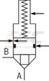 technical illustration-R900952988-Valve poppet with or without damping nose 2 area ratios 6 different cracking pressures
