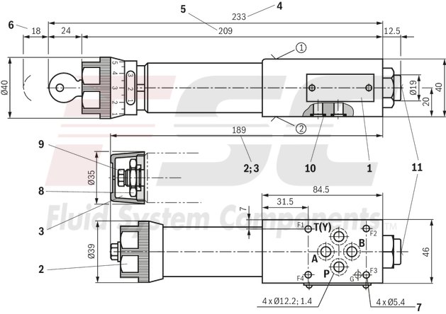 technical illustration-R900483786-Size 6, P2 &rarr; P1, mechanical