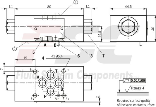 technical illustration-R900347510-Size 6, B1 → B2, mechanically actuated