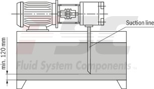technical illustration-R978045699-Fixed displacement, size 45 cm³, pressure 175 bar, clockwise rotation, 600-1800 rpm, mounting flange SAE-B