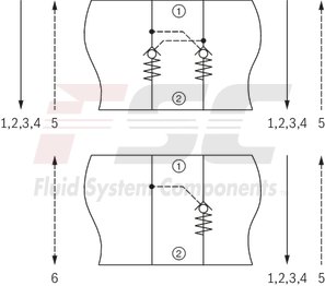 technical illustration-R900412459-Size 16, A1 &rarr; A2, B1 &rarr; B2, mechanically actuated