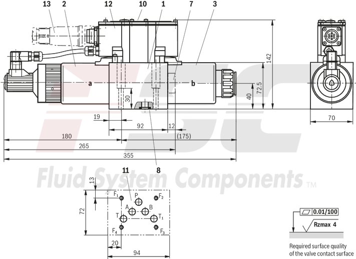 technical illustration-R900617269-Size 10, symbol V, electrical with integrated electronics, 24 V DC