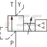 technical illustration-R901198613-Size 6, P &rarr; T, electrical with integrated electronics, 24 V DC