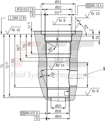 technical illustration-R900345372-Check valve, cartridge design