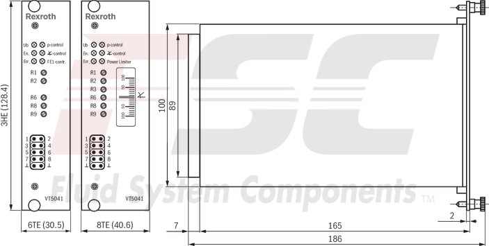 technical illustration-R978049363-Pump A10VSO BR31 with external analog electronics