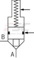 technical illustration-R900952988-Valve poppet with or without damping nose 2 area ratios 6 different cracking pressures
