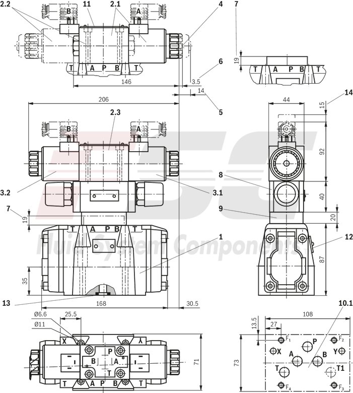 technical illustration-R978916012-Size 22, symbol E, electrical with solenoid, 110-120 V AC