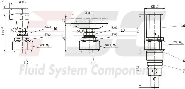 technical illustration-R978914734-Size 15, P → T, mechanically actuated