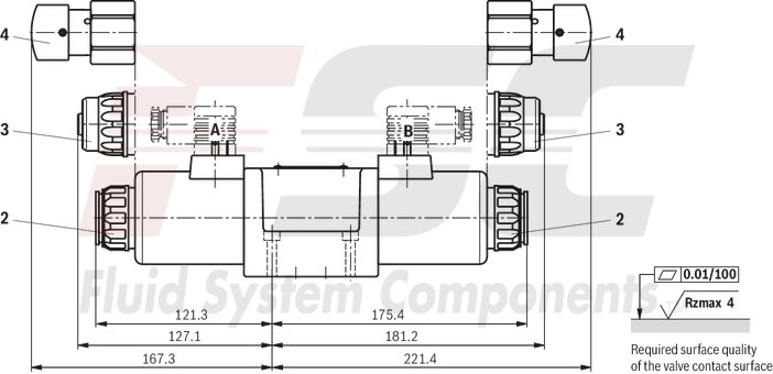 technical illustration-R901278744-Size 10, symbol J, solenoid-actuated, 24 V DC