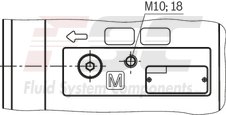 technical illustration-R901147113-Internal gear pump, size 40, pressure 350 bar for industrial applications, open circuit