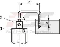 technical illustration-R900964465-Size 40, A → B, hydraulically actuated