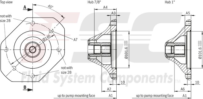 technical illustration-R978056576-Pump A10VSO BR31 with digital OBE