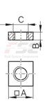 technical illustration-R344200301-Square nuts for linear modules