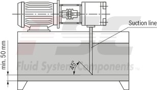 technical illustration-R901147113-Internal gear pump, size 40, pressure 350 bar for industrial applications, open circuit