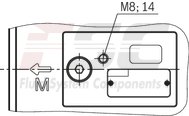 technical illustration-R901147113-Internal gear pump, size 40, pressure 350 bar for industrial applications, open circuit