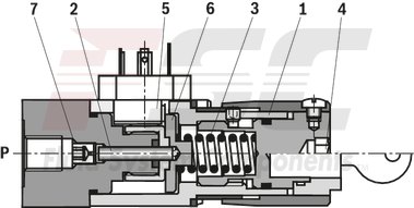 technical illustration-R901102362-200 bar, micro switch with NC contact/NO contact function, device connector DIN EN 175301-803 (large cubic connector)