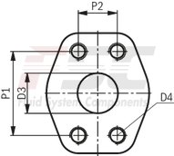 technical illustration-R901147113-Internal gear pump, size 40, pressure 350 bar for industrial applications, open circuit